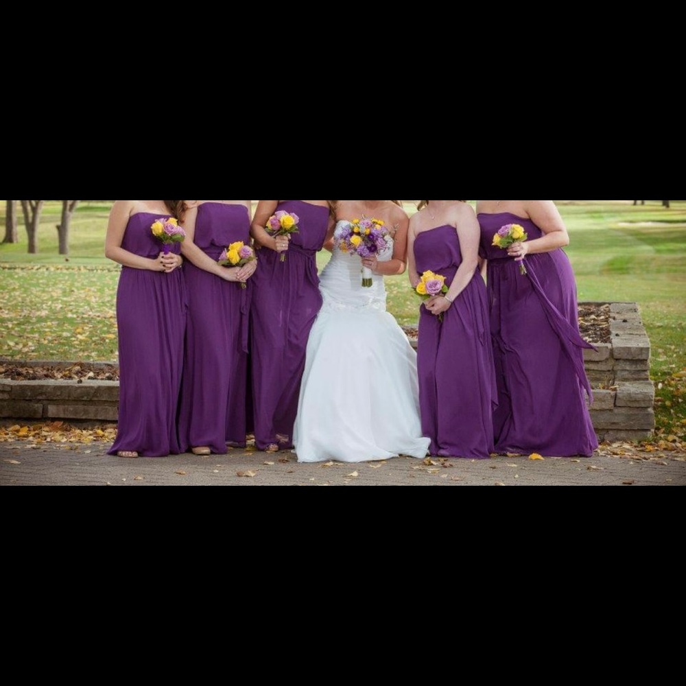 Purple bridesmaid dress